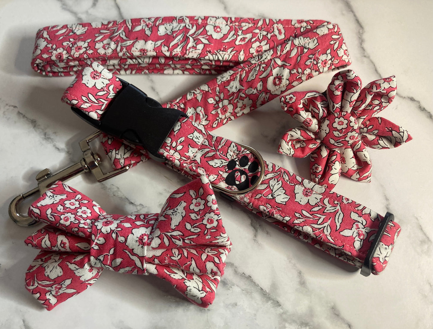 Pink Liberty Dog Collar Flower: Pet Collar Accessory