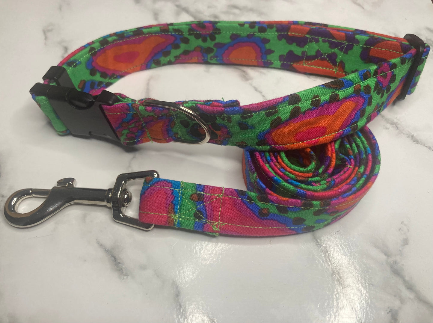 Bright dog lead, handmade dog lead, cute dog lead, dog lead, matching dog lead, handmade dog accessories