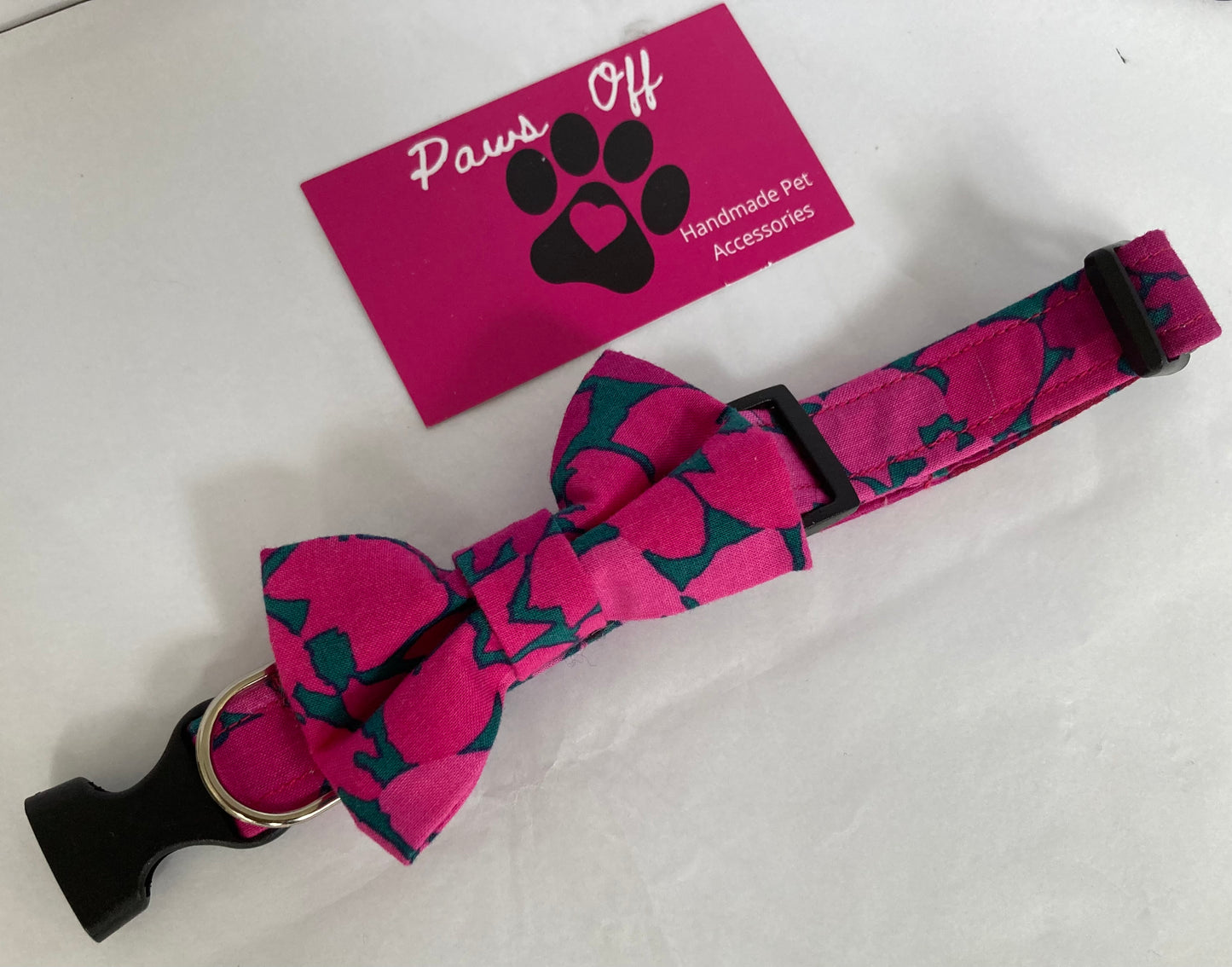 Ombre leaf dog collar, handmade personalised dog collar, adjustable dog collar, dog accessories set, matching lead, matching bow tie,bandana
