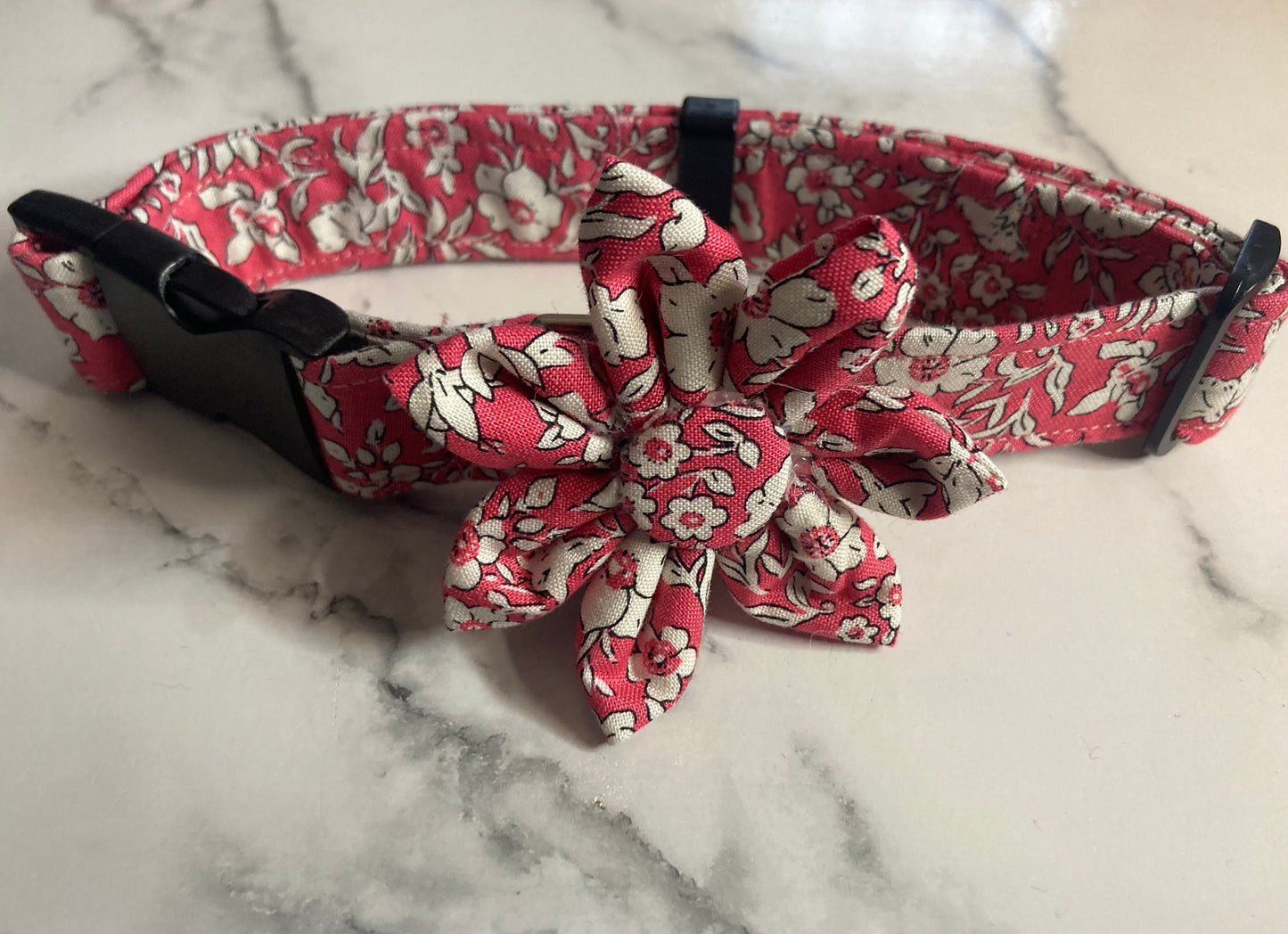 Pink Liberty Dog Collar Flower: Pet Collar Accessory