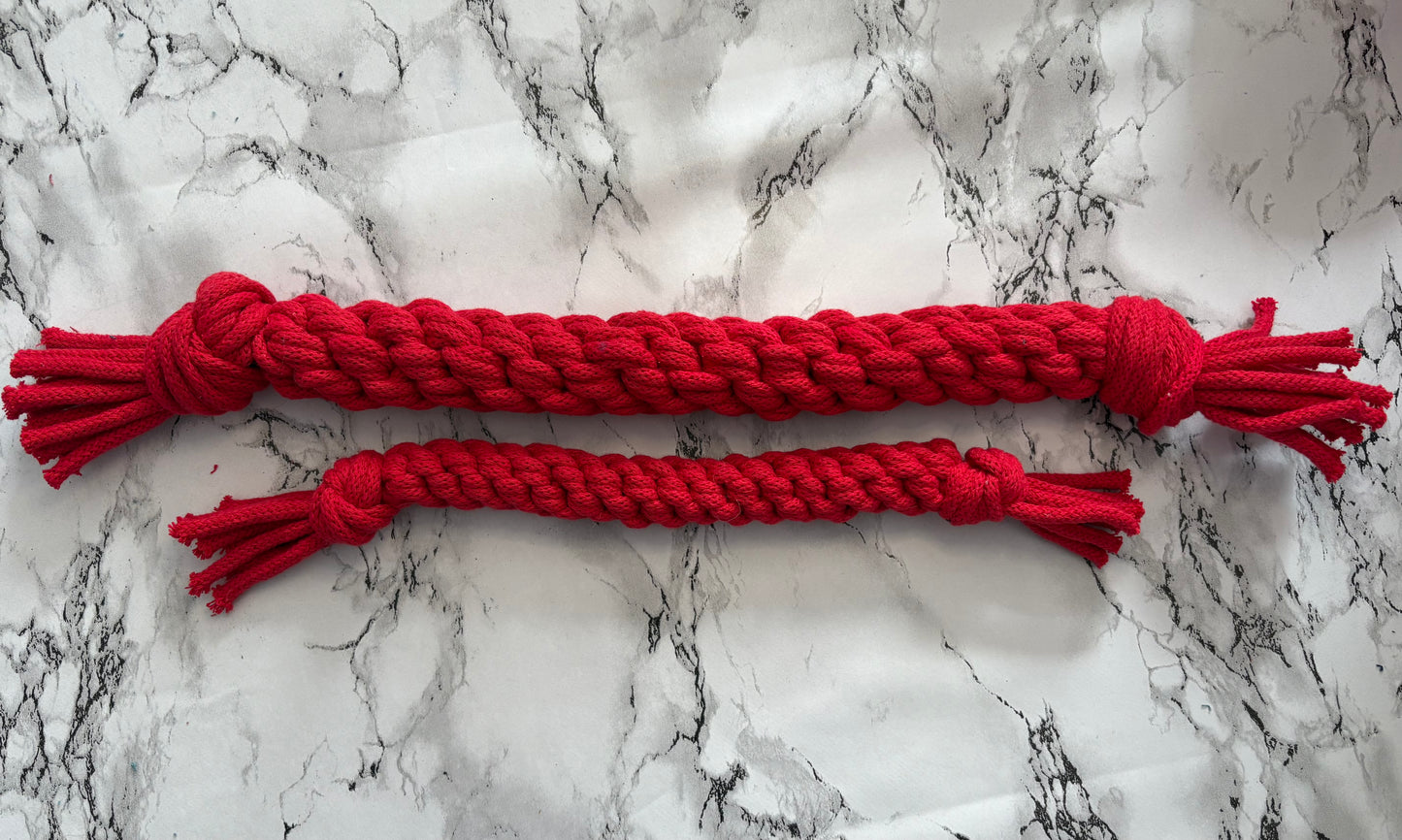 Eco-Friendly Straight Dog Tug Toy – Recycled Cotton Pull Toy