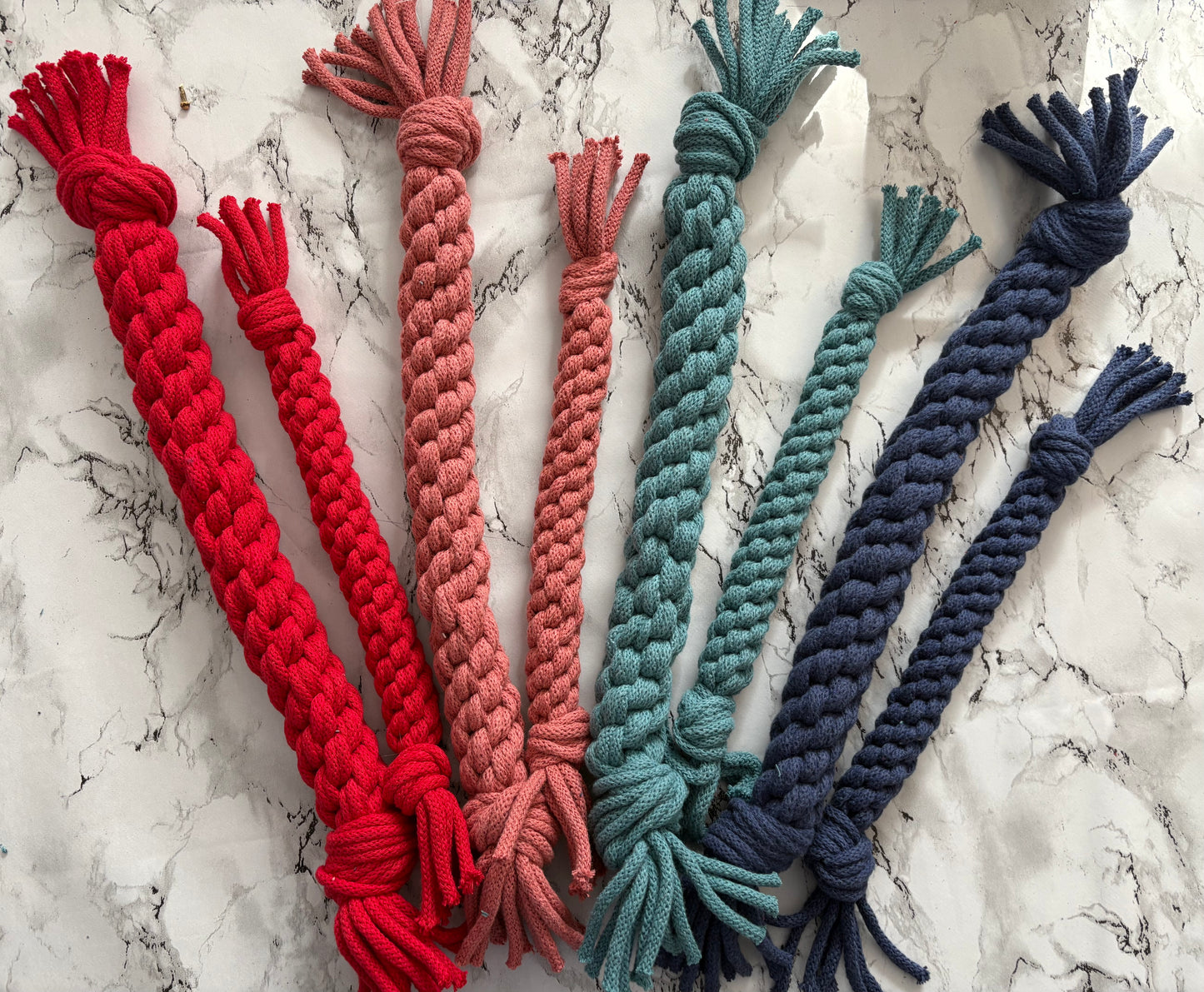 Eco-Friendly Straight Dog Tug Toy – Recycled Cotton Pull Toy
