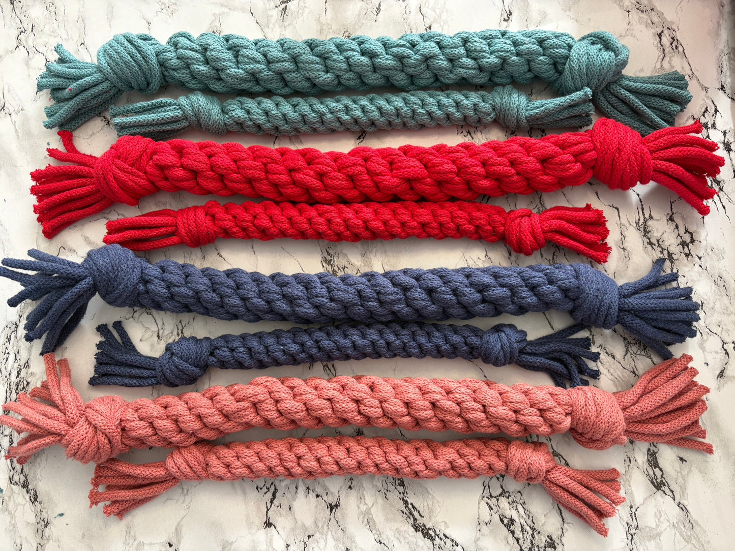 Eco-Friendly Straight Dog Tug Toy – Recycled Cotton Pull Toy