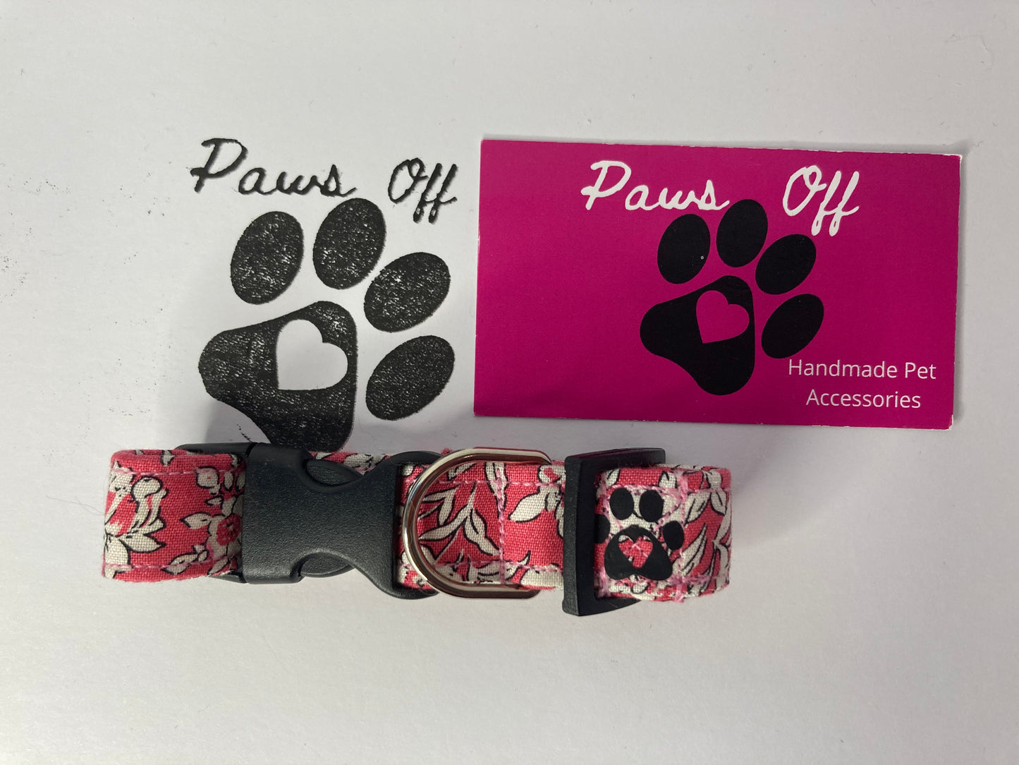 Liberty Pink Handmade Personalised Dog Collar set, adjustable dog collar, matching Lead, Bow Ties and Bandanas