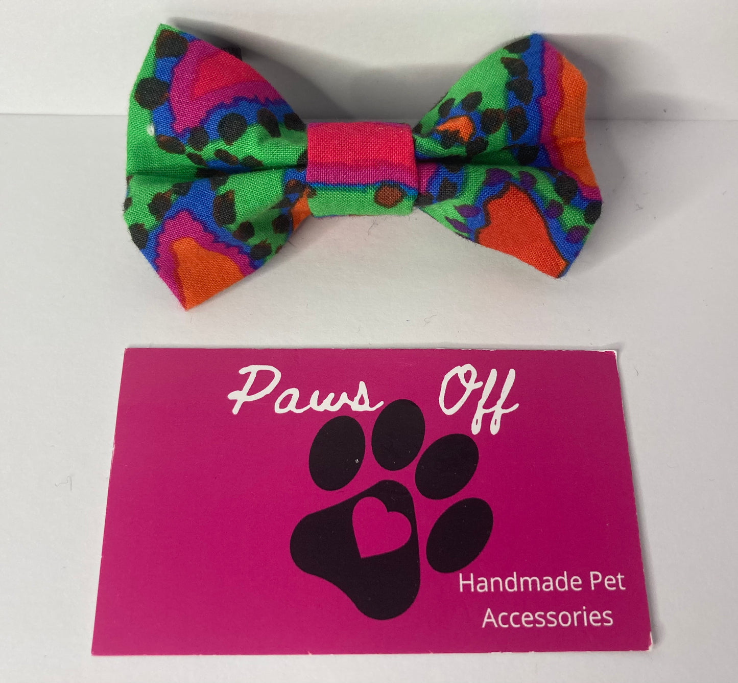 Modern Vibrant Fabric Handmade Personalised Dog Collar set, Adjustable collar, Lead, Bow Tie and Bandana